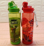 Beli Quifit 500ml Cartoon Printed Plastic Water Bottle With 2-Drinking Hole ( Random COLORS Will Be Sent )