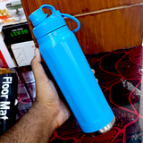 Sports Fashion Stainless Steel 1-Litre Water Bottle Hot & Cool ( Random Colors Will Be Sent )