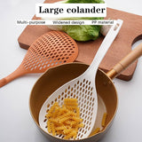 Silicone Large Size Strainer Spatula or Spoon (Random Colors Will be sent)