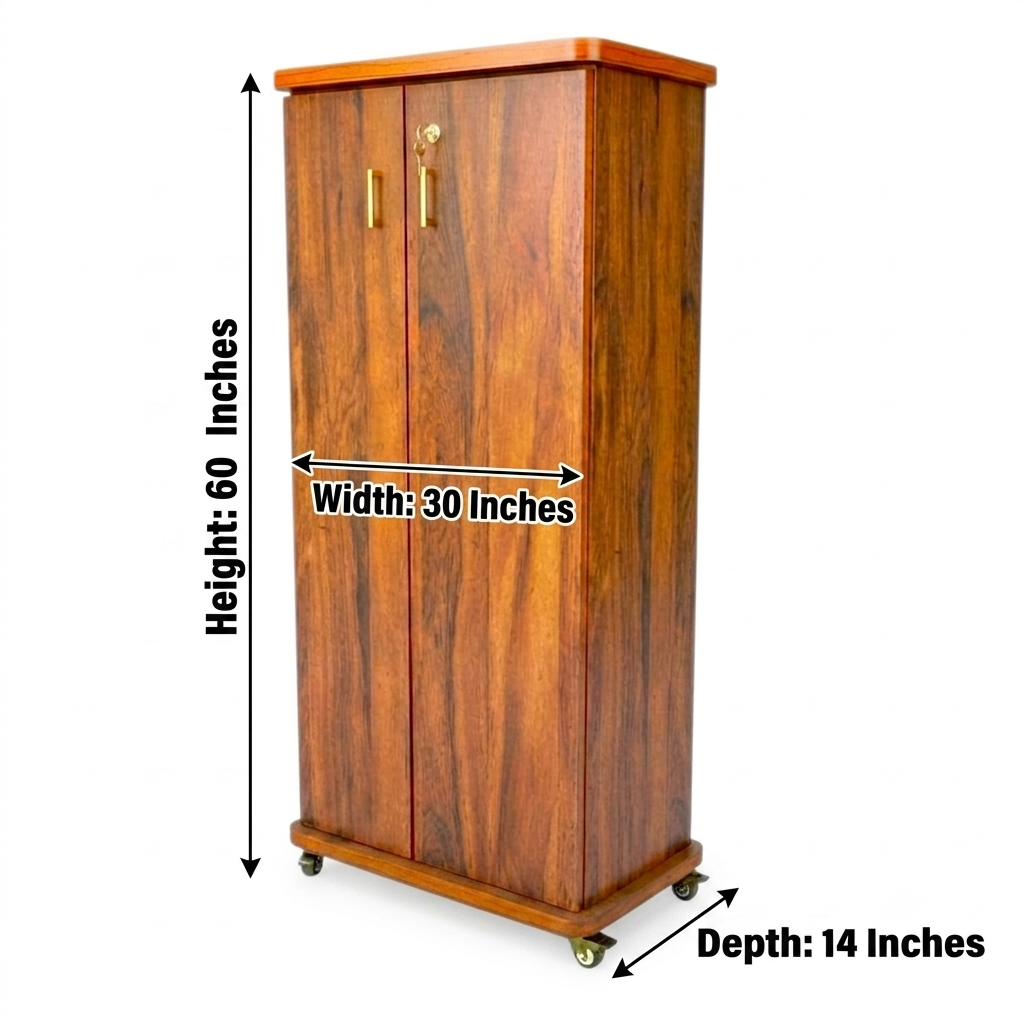 Movable Wheels Storage Cupboard Rack With Removable Adjustable Shelves
