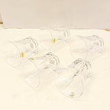 6pcs Pretty Neat Crystal Water Glass Set junior Size-300ml(Random Colors Will be Sent)