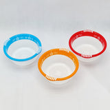 Modern Round Shape Small Size Drain Plastic Basket (Random Colors Will be sent