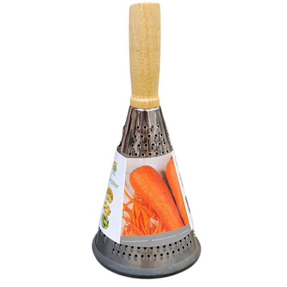 Multi-Purpose 3-Sided Wooden Handle Vegetables & Cheese Greater Stainless Steel Super Sharp Blades