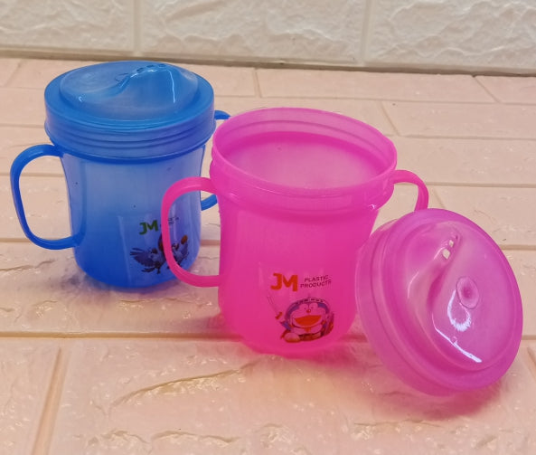 Plastic Baby Sipper Mug 200ml ( Random Colors Will Be Sent )