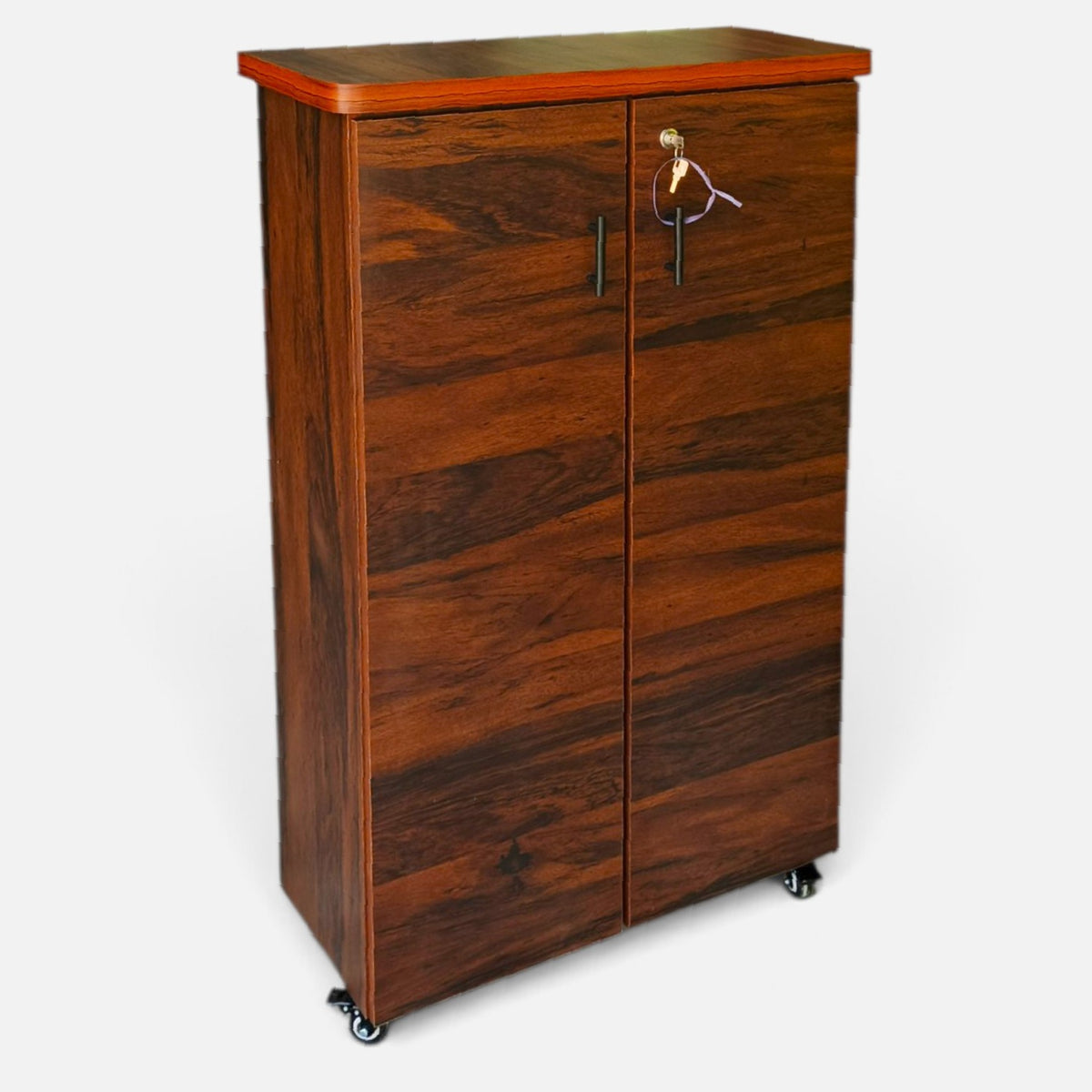 Movable Wheels Storage Cupboard Rack With Removable Adjustable Shelves