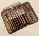 Pack Of 9pcs Makeup Nylon Brush Set