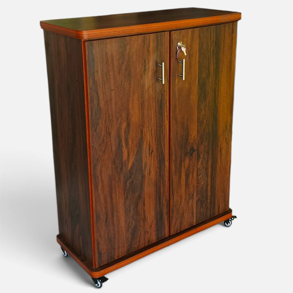 Movable Wheels Storage Cupboard Rack With Removable Adjustable Shelves