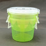 2pcs Appollo Medium Size Handy Plastic Container Jar With Side Locks ( Random Colors will be sent)