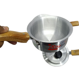 King Cook Pack Of 3pcs Small & Medium Size Silver Sauce Pan Set