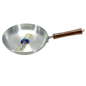 Cherry Pot Silver 28cm Wooden Handle Fry Pan