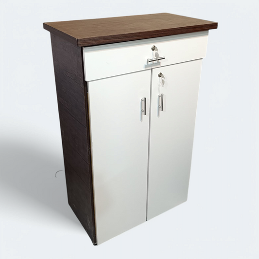 Laminated Wooden Clothes, Books Organizer Space Saving Storage Cupboard Rack