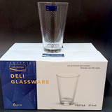 Delisoga Y5076A Pack Of 6pcs 315ml Glass Tumbler Set