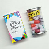Gelanzi Pack Of 16pcs Mini Capsule Shape Velvety Pocket Lipstick Set