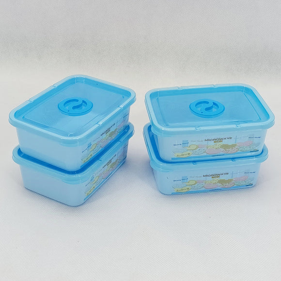 4pcs Easyware Microwave Plastic Small-Size Bowl Set ( Random Colors Will be sent)