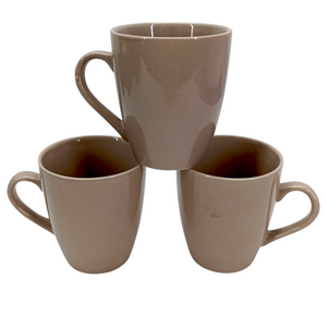 Pack Of 6pcs Daily Use Medium-Size Ceramic OFF-White Cups Set