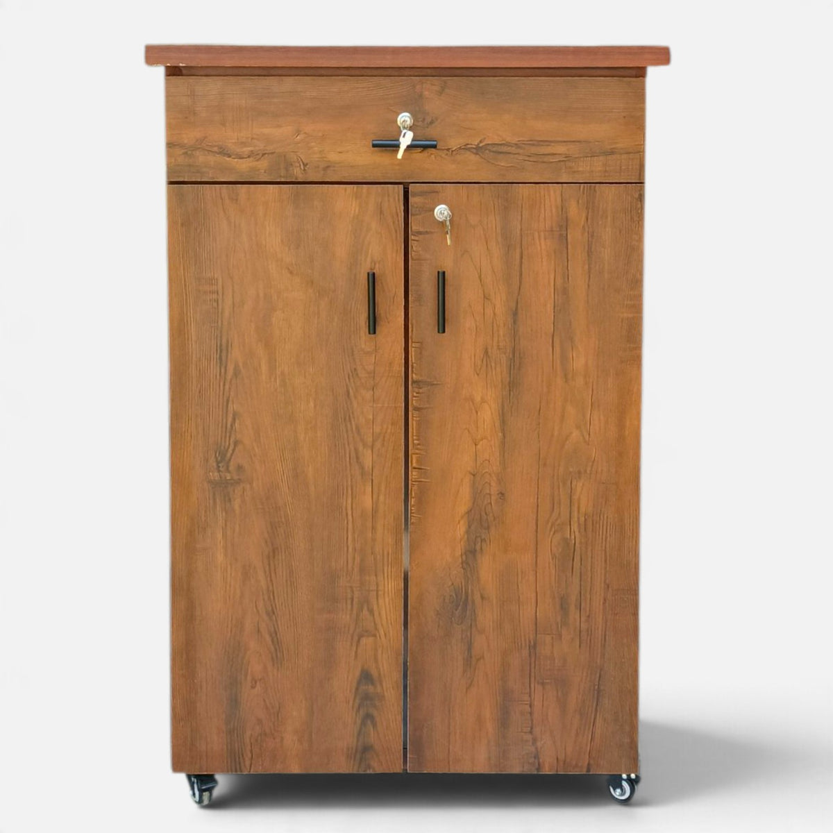 Movable Wheels Storage Cupboard Rack With One Drawer