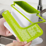 3 in 1 Multi-Purpose Caddy Kitchen Sink & Toilet Brush Organizer & Sponge Holder