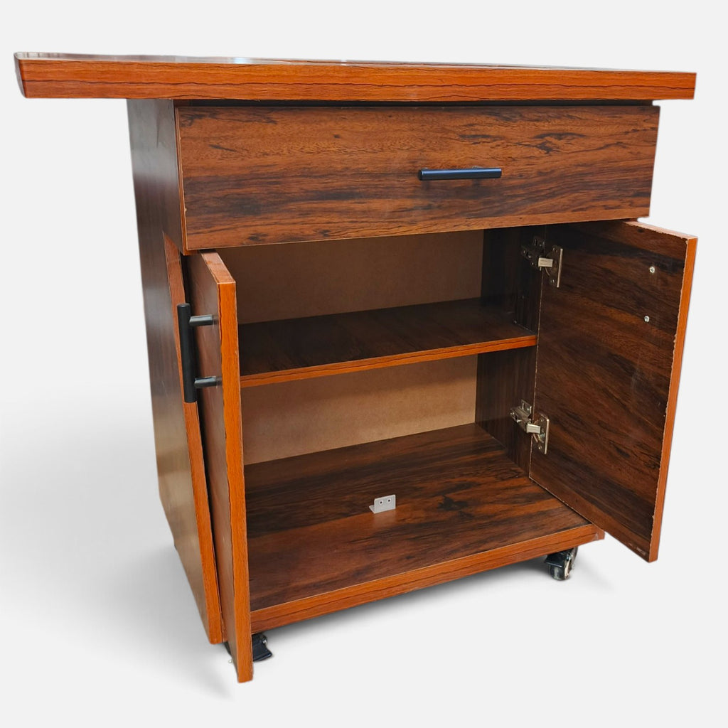 Movable Sewing Machine Table With Wheels Drawer & Storage