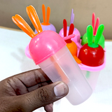 JoJo 6pcs Multi-Color Ice-Cream Lolly Plastic Mold