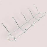 Stainless steel 5-Hook Wall Mount Screw Rail Hanger