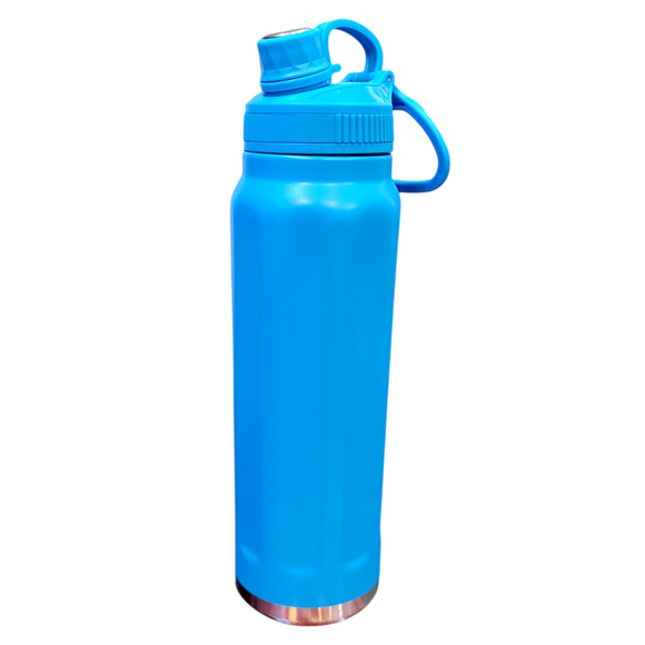 Sports Fashion Stainless Steel 1-Litre Water Bottle Hot & Cool ( Random Colors Will Be Sent )