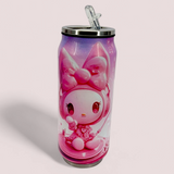 Stainless Steel 500ml Water Bottle (Random Characters Will be Sent)