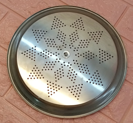 Stainless Steel Small-Size 9-Inches Milk & Pot Top Strainer LID To Protect From Bugs ( Doodh Jali )