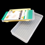 Homeket Small Kids School Plastic Transparent Tiffin & Lunch-Box  ( Random Colors Will be Sent )