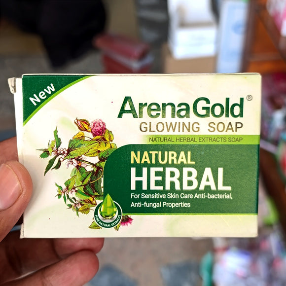 Arena Gold Natural Herbal Glowing Soap Anti Bacterial Skin Care and Anti Fungi