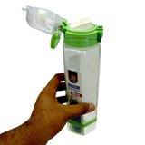 Horizon 900ml plastic Transparent Water Bottle ( Random COLORS Will Be Sent )