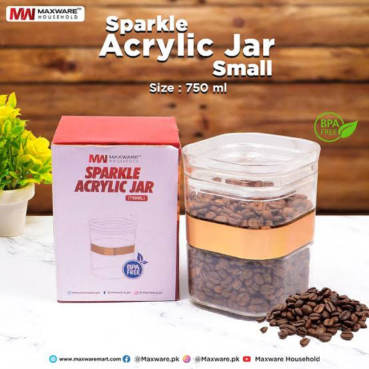 Acrylic Airtight 750ml Food Storage Container (Transparent)