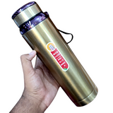 Sports Stainless Steel 1-Litre  Water Bottle Hot & Cool ( Random Colors Will Be Sent)