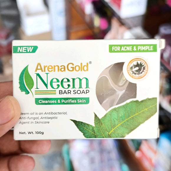 Arena Gold Neem Bar  Glowing Soap Cleanses and Purified Skin
