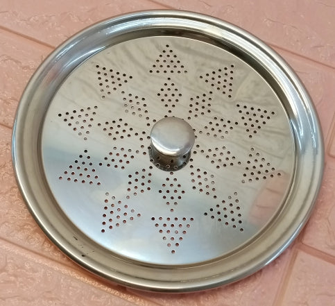 Stainless Steel Medium-Size 10-Inches Milk & Pot Top Strainer LID To Protect From Bugs ( Doodh Jali )