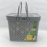 Pretty Vented Medium size Storage Basket With Lid