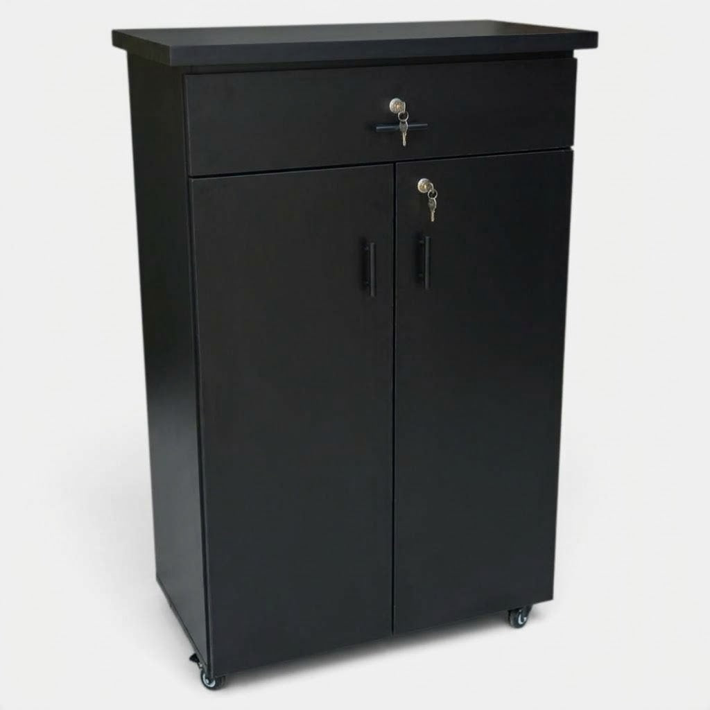 Movable Wheels Storage Cupboard Rack With One Drawer