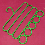 Pack Of 2pcs Set Plastic Scarf And Dupata Organizing Hanger ( 5-Small Holes & 3-Large Holes Random Colour Will be Sent)