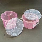 2pcs Appollo Medium Size Handy Plastic Container Jar With Side Locks ( Random Colors will be sent)