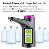 Buy One Get One FREE Automatic Electric 1200mah Battery Rechargeable Water Dispenser Pump With Manual Push Pump