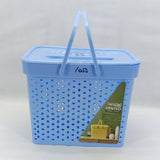 Pretty Vented Medium size Storage Basket With Lid