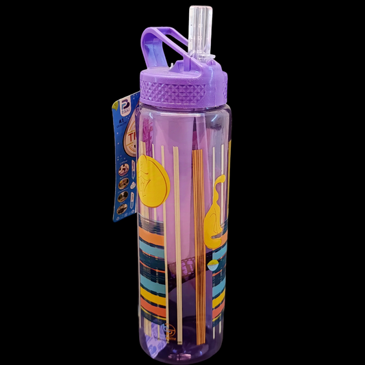 Beli Ice Cube Traveling Cover 700ml Transparent Plastic Water Bottle (Random Colours Will be Sent)