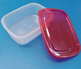 Appollo Crisper Pack Of 3pcs Medium Size Plastic Bowl Food Keeper Container Set ( Random Colors )