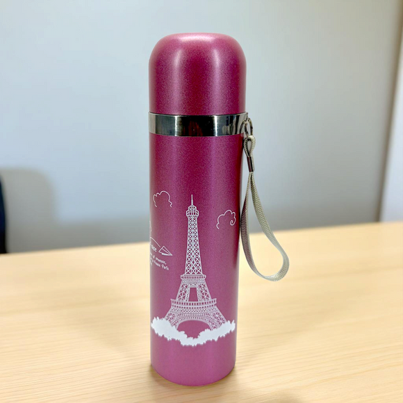 Stainless Steel 500ml Water Bottle (Random colors will be Sent)