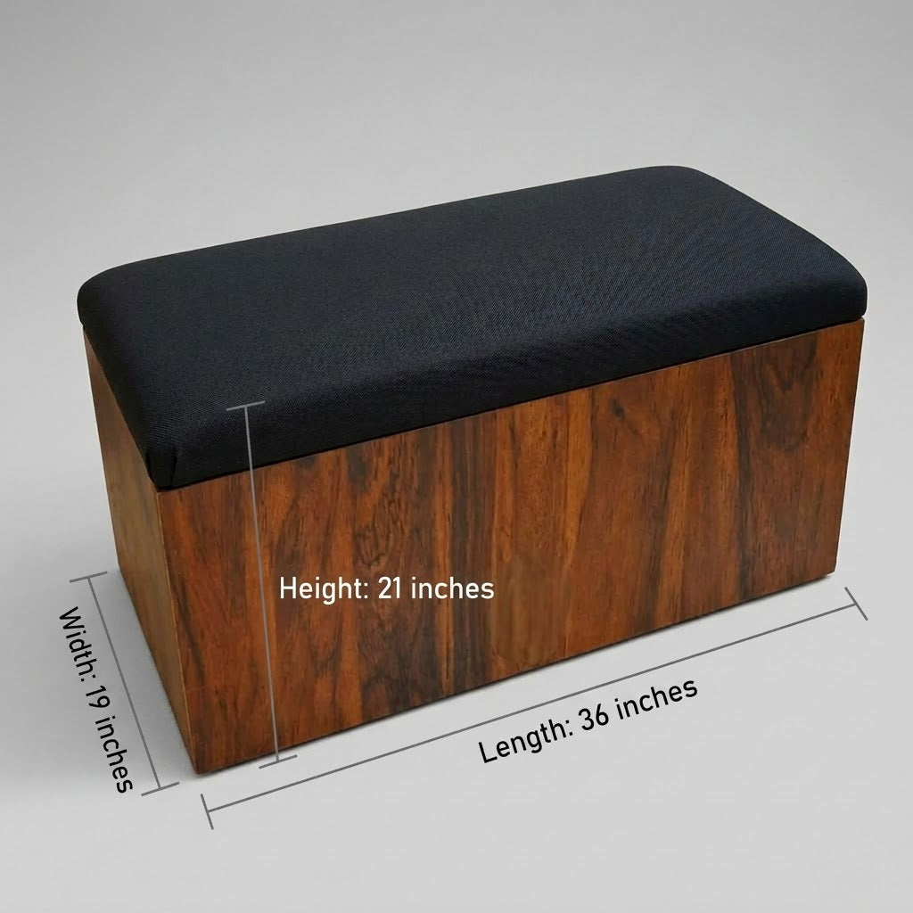 2-In-1 Storage Ottoman Box