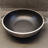 Master Pan Super Strong Non-Stick 28Cm Karahi With Glass Lid