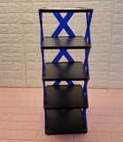 Multi-Purpose Plastic 5-Layer Shoes & Home Decor Corner Rack ( Random Colors Will Be Sent)