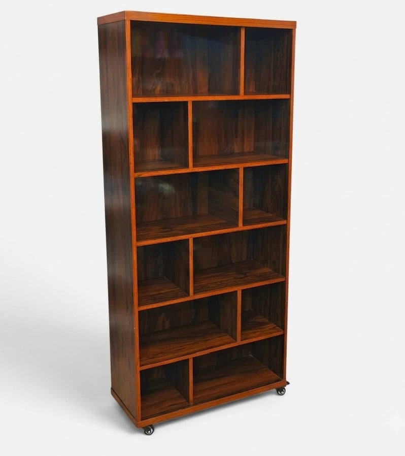 Books & Lounge Organizer Space Saving Storage Rack With Movable Wheels