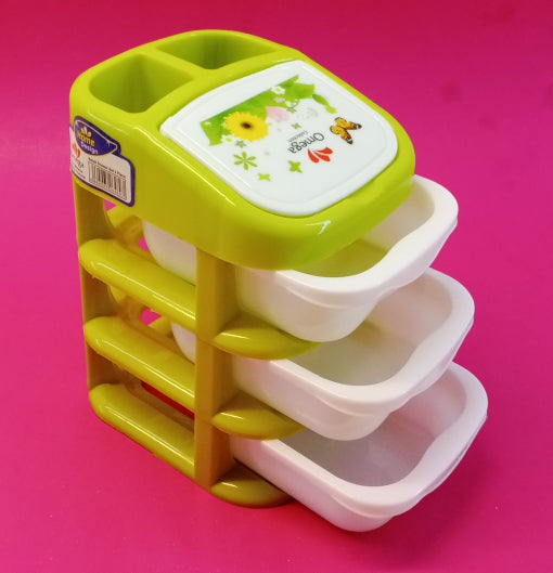 Omega Small-Size 3-Step Jewelry & Cosmetics Organizer Storage Drawer
