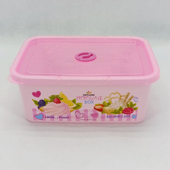 Easyware Microwave Plastic Medium-Size Storage Box ( Random Colors Will be sent)