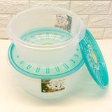 Pretty Neat 3pcs Plastic Round Shape Large Size Storage Bowl Set With Air Tight Lid(Random Colors Will be sent)